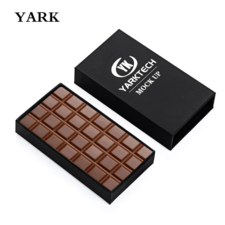 Factory Gold foil paper eco friendly small mushroom custom box chocolate bar packaging