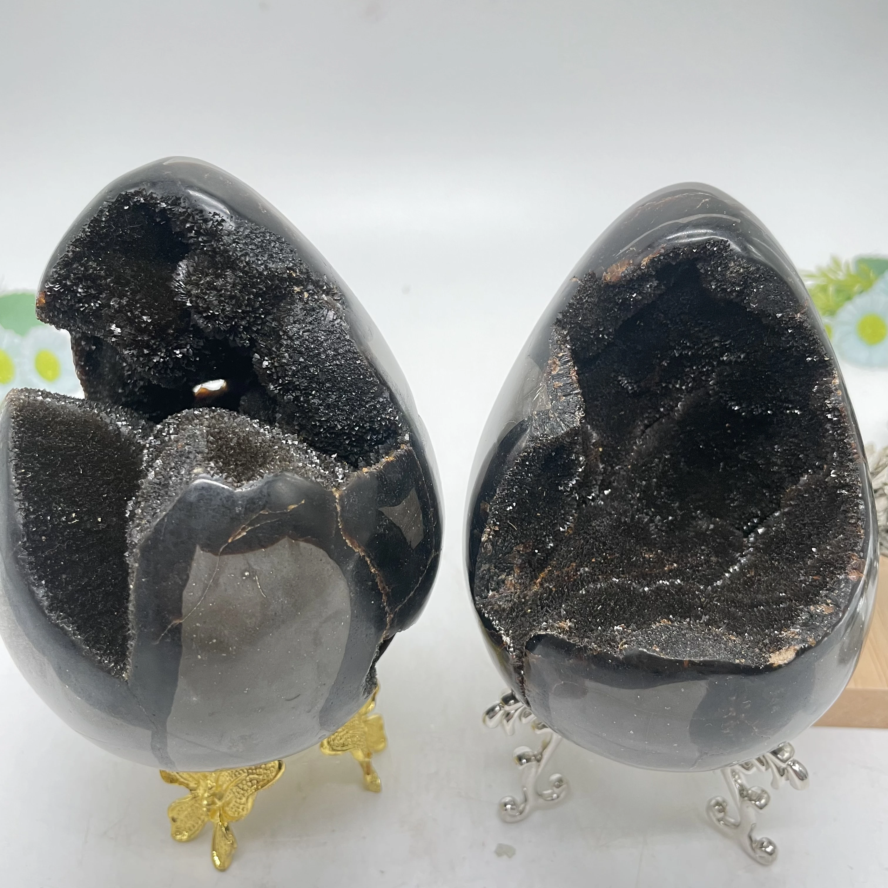 Bulks Natural Healing stones Septarian druzy dragon eggs for home decoration