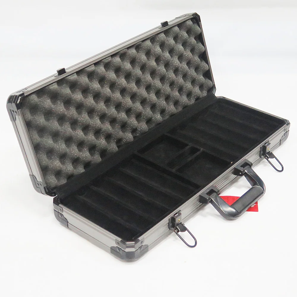 Customized Thickening Casino Suitcase Poker Container Manufacturer box 300pcs 500pcs 1000pcs  2000pcs Aluminum Poker Chips Case