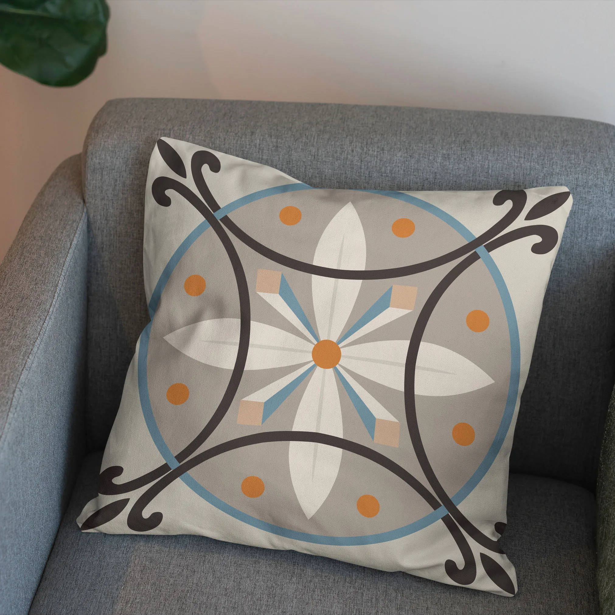 Hot Selling 45*45cm Sublimed Pillow Case Printed Pillowcase Diy Pattern Pillow Cushion