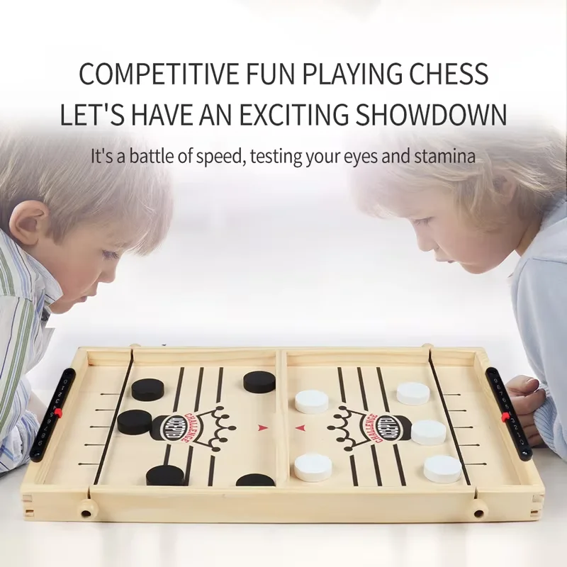 Table Hockey Toy Parent-Child Interactive Family Party Catapult Eject Game Chess Fast Sling Puck Desktop Battle Board Games