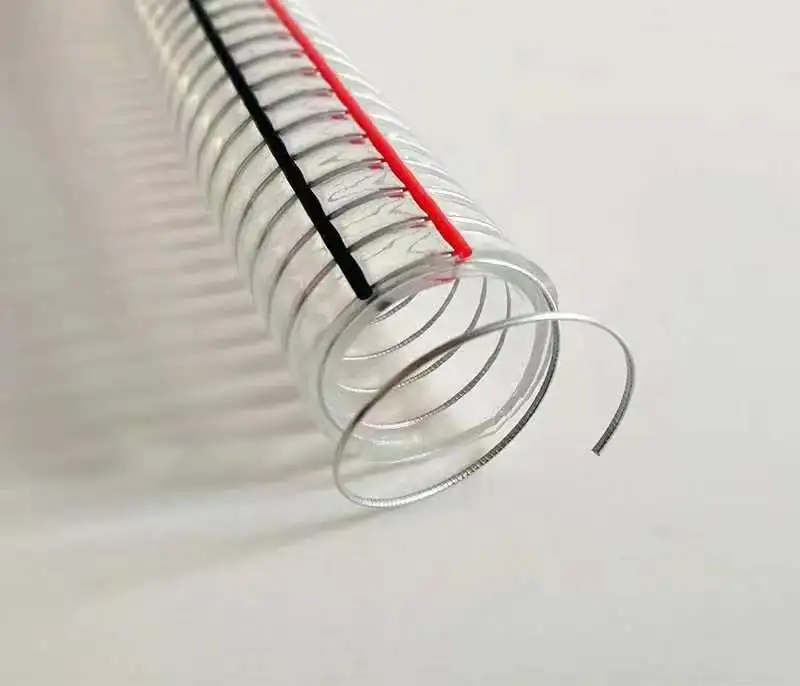 Hot Selling New High Quality Wear Resistant Chemical Corrosion Gas Delivery PVC Steel Wire Spiral Reinforced Hose