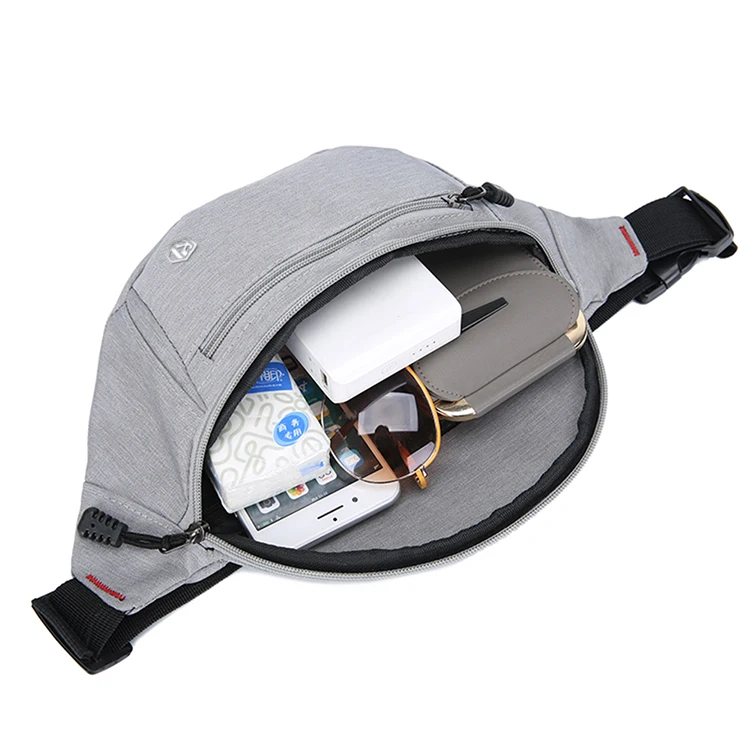 Premium Men Fashion Waterproof Shoulder Waist Side Bag Custom Fanny Pack