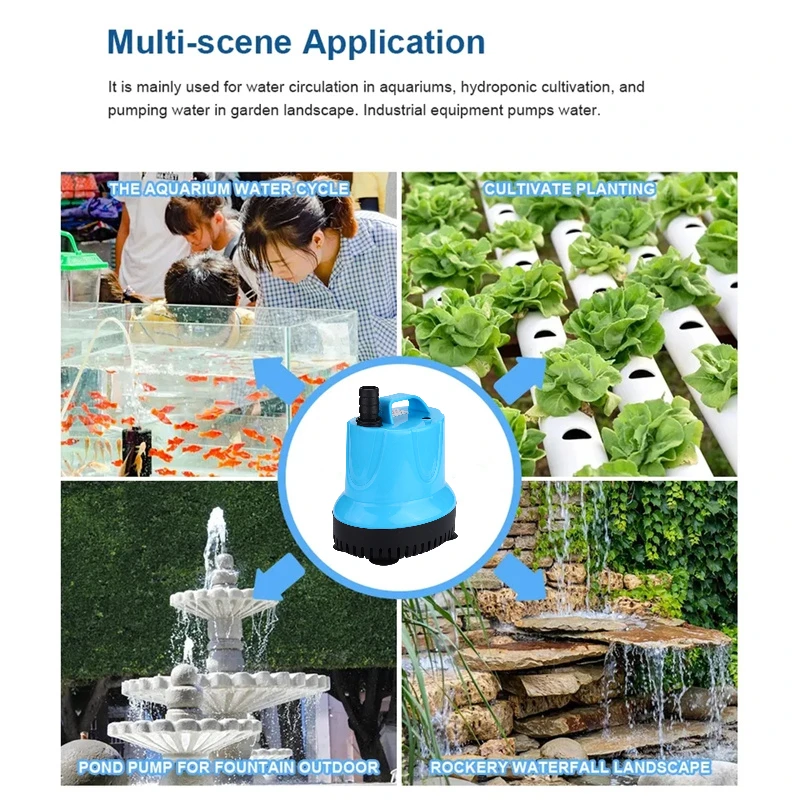 JUYANG Wholesale Aquarium Accessories Electrical Water Pump Aquaponic Bottom Fountain Water Pump Return Ac Water Filter Pump