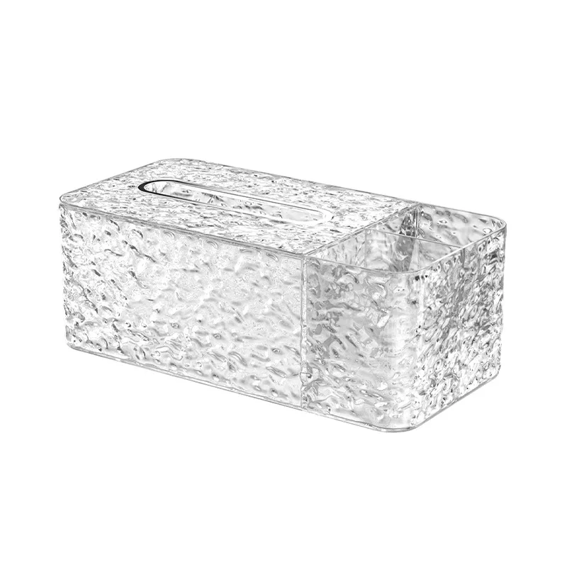 Napkin Dispenser Decorative Face Towel Storage Box for Kitchen Bathroom Dorm Freestanding Gray