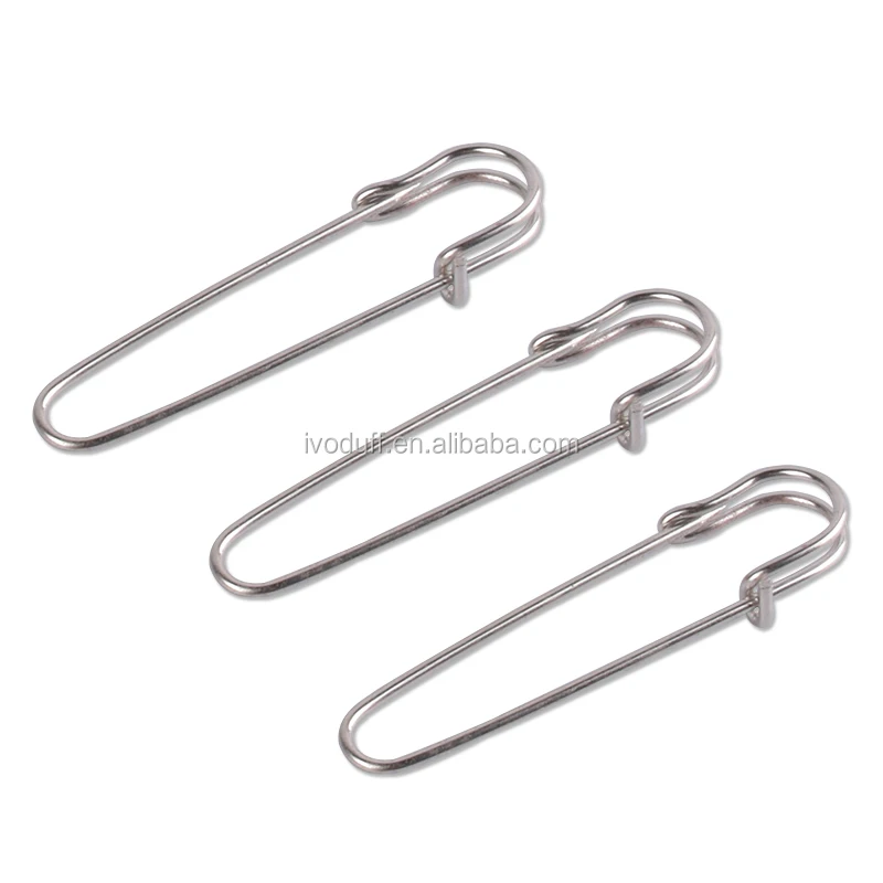 Ivoduff Various Size Safety Pin Brooch DIY Sewing Tools Accessories Metal Needles Large Safety Pins