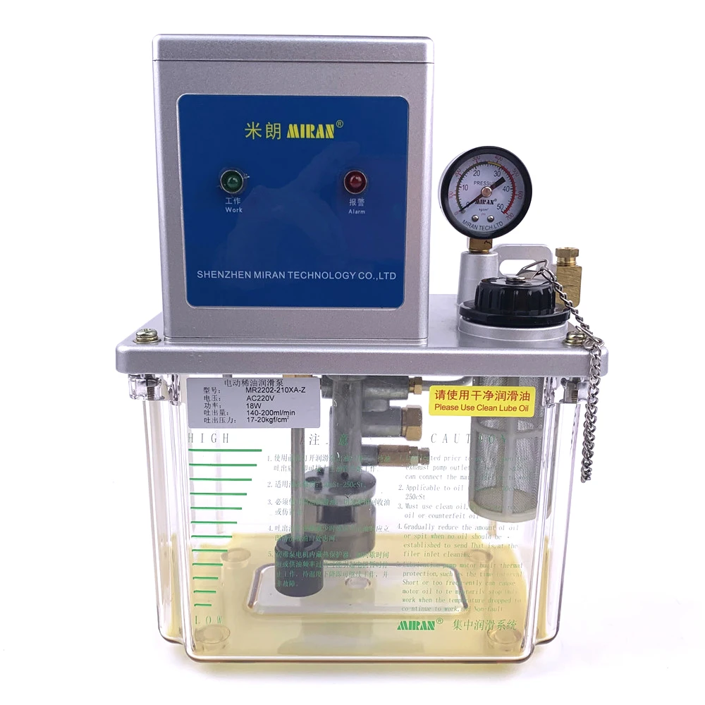 MIRAN MR-2202-200XA Volumetric Thin Oil Lubrication Pump Central Lubrication System for Injection Molding Machine