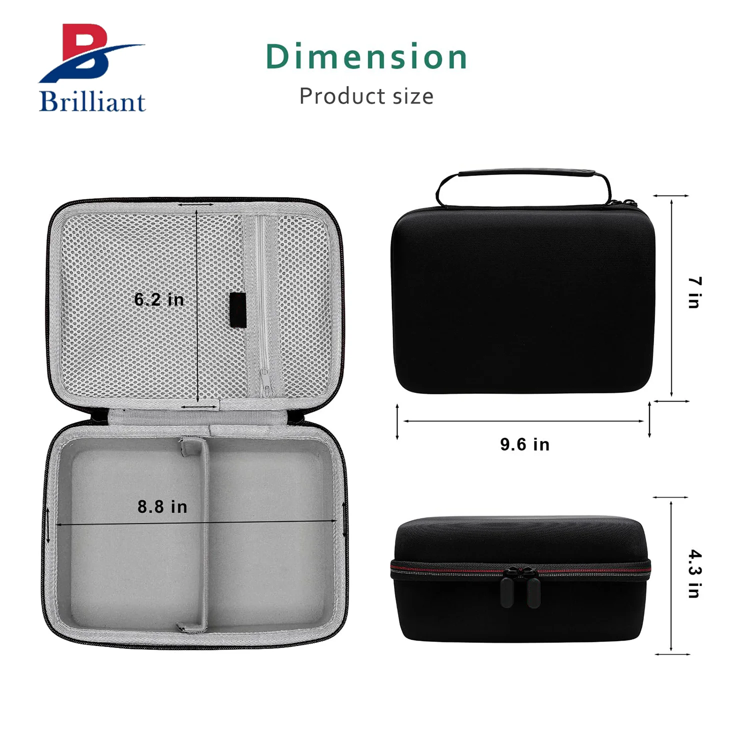 Brilliant Customized Hard Eva Carrying Case for Momcozy S12 Pro Wearable Breast Pump Suitable for Storage Outdoor