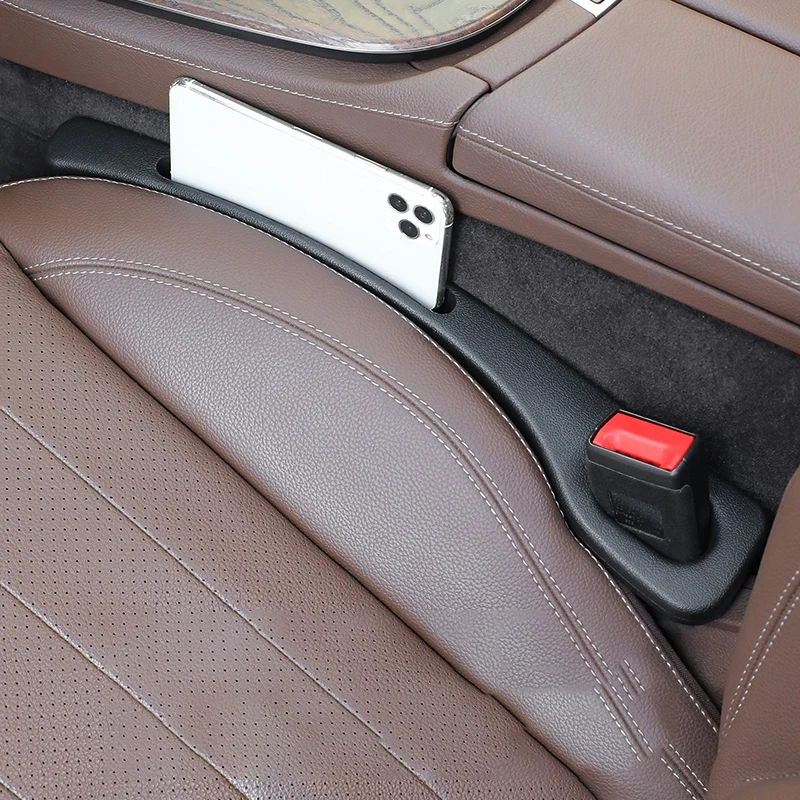 Universal Elastic Leather Grain Console Car Seat Gap Filler Custom Model Cover for Auto Accessories Interior Decor