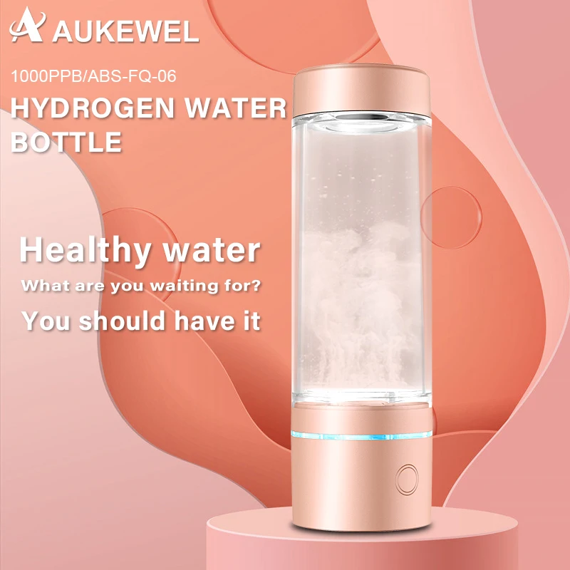 Alkaline Hydrogen Cup Ionizer Hydrogen Water Generator Glass Bottle Portable Hydrogen Water Bottle