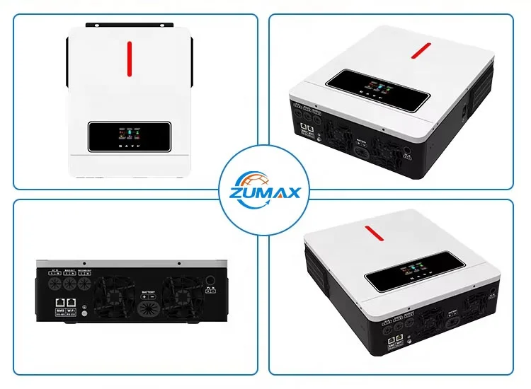 Гибридный солнечный инвертор zumax 6 кВА 3 2 110 В/120 В с солнечным контроллером