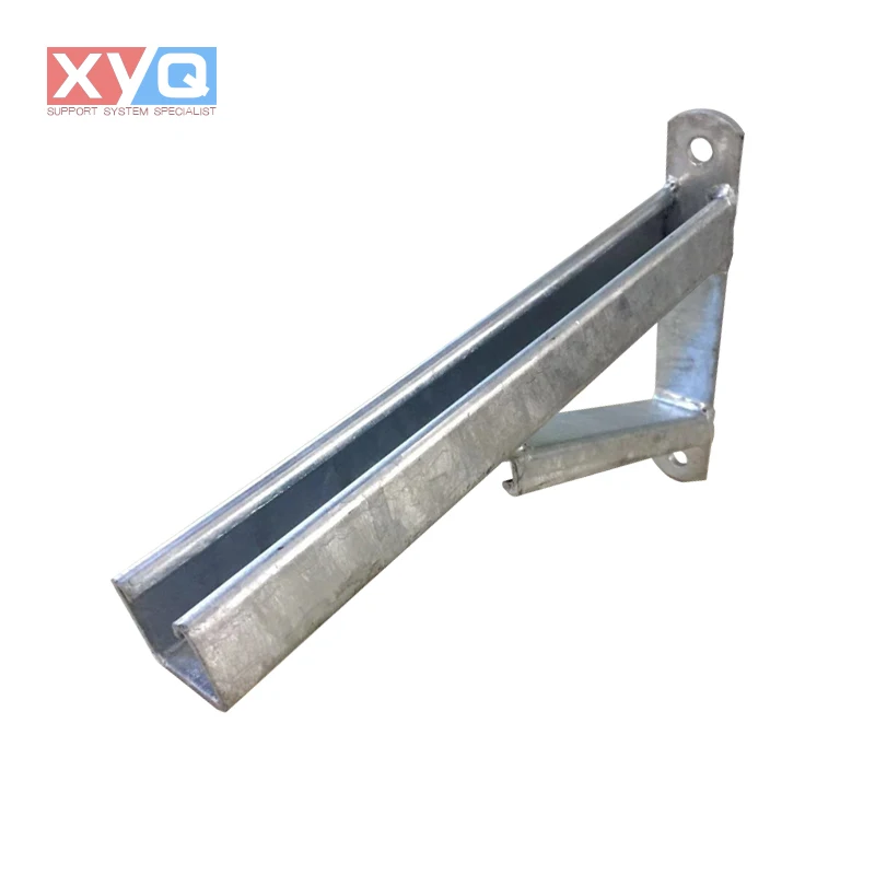 HDG Cantilever Arm single channel C-channel steel slotted support cantilever strut channel Bracket arm