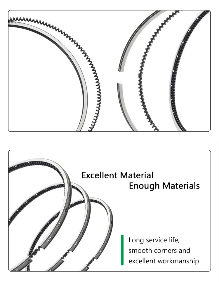 Truck Excavator Diesel Engine Accessories Cat Iveco Piston Ring Diesel Engine Spare Part Piston Ring 126mm Gasket Piston Ring