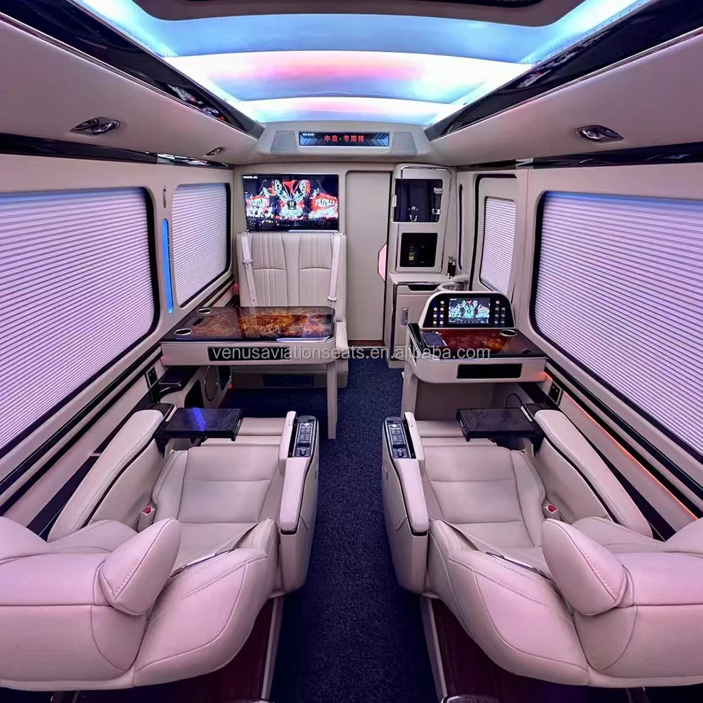 2023 new Luxury Electric Leather Car Seat Captain Seat With Touch Screen For Vito Vclass Metris Sprinter Alphard Vellfire