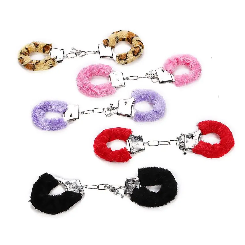 Handcuffs Police Male Leather Bondage Set Bdsm Restraint Bondage Sex Toys Whips Collar Handcuffs