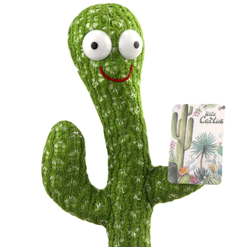 
Amazon luminous Cute Stuffed Flowerpot Twisting Dance Cactus Doll Talking Singing Dancing Plush Toys 