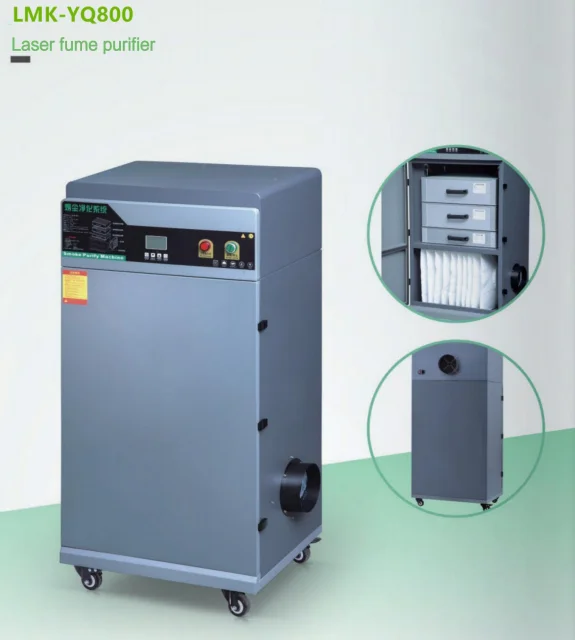 Portable laser cutting marking soldering dust collector extraction fume extractor