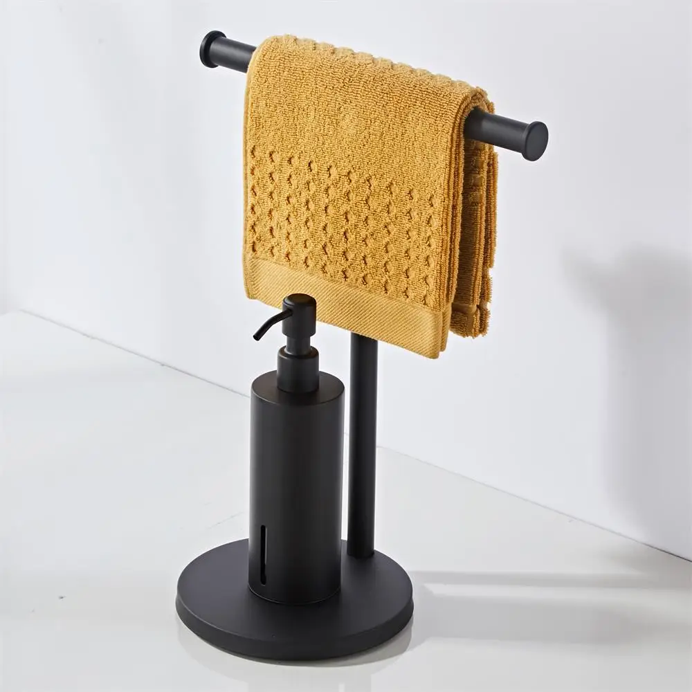 Standing towel rack with soap dispenser household soap dispenser hotel engineering 400ML soap dispenser