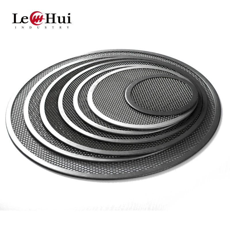 pizza screen mesh 6 7 9 10 11 12 13 14 15 inch Thickened circular aluminium alloy grill Baking tray set pizza pans screen