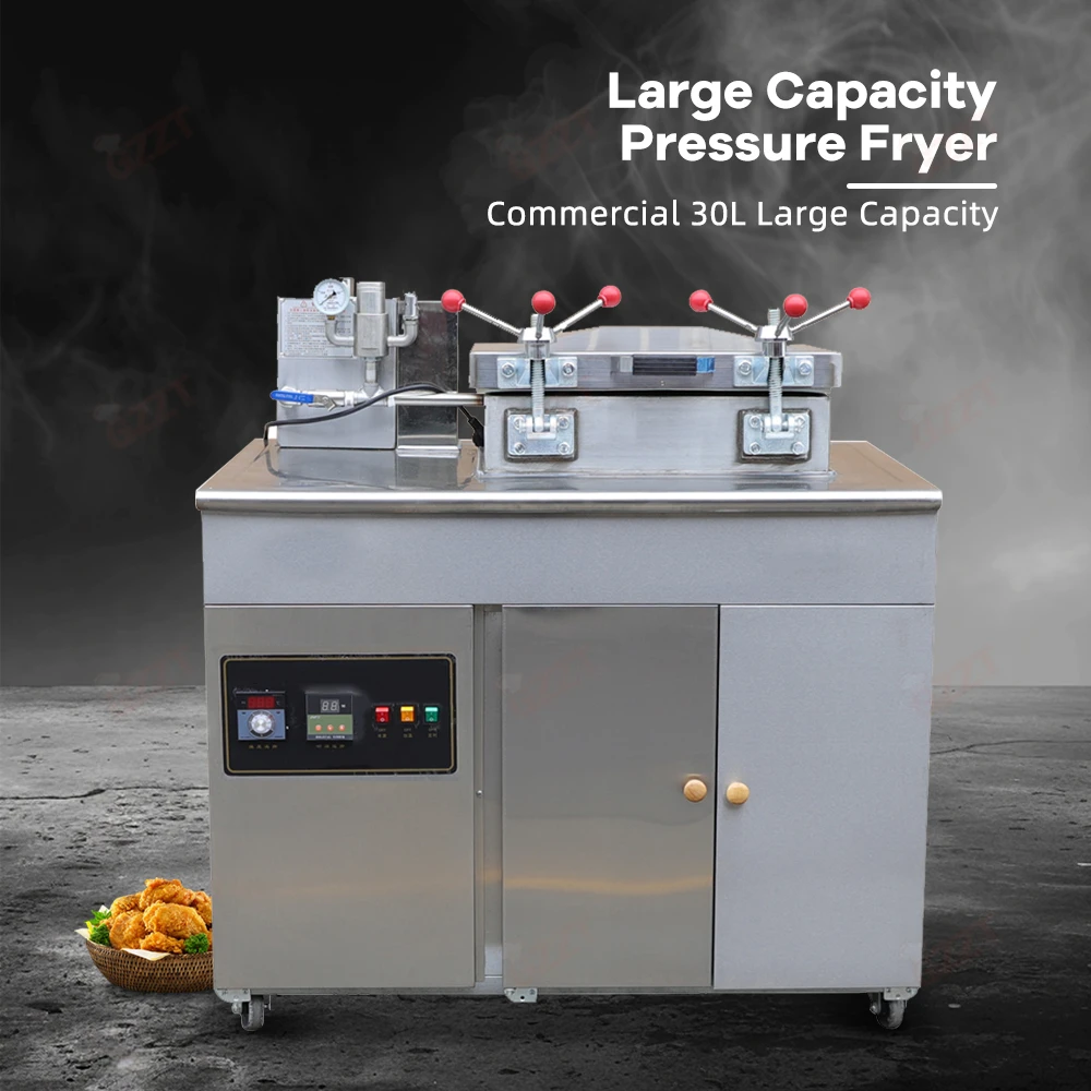 30l Commercial Gas Electric Double Use Deep Fryer Stove Oven Chicken Fried High Pressure Frying Machine