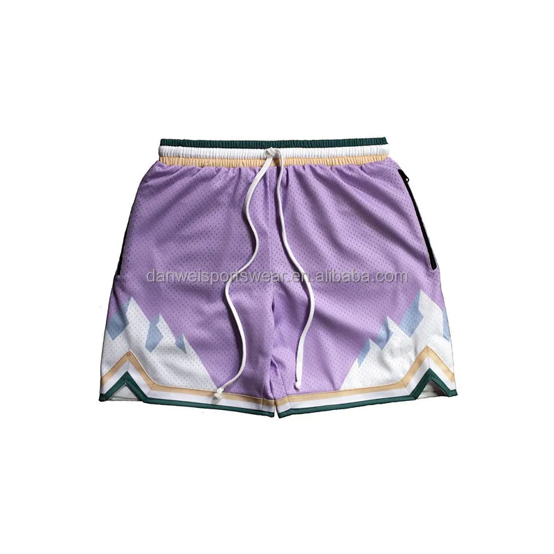 
2020 full sublimated women basketball shorts with pockets 