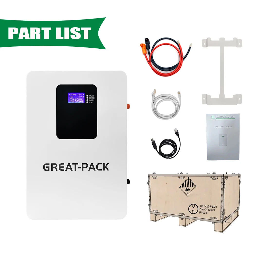 Hot Selling in European Market 51.2V 100AH 5.12KWH Lifepo4 Battery Energy Storage Battery for Home