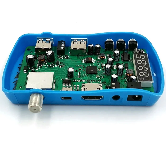 DVB-S2 цифровой спутниковый ТВ приемник с GX6605S со светодиодным ИК, cccam,powerVU , Biss ключ, 4k спутниковый приемник