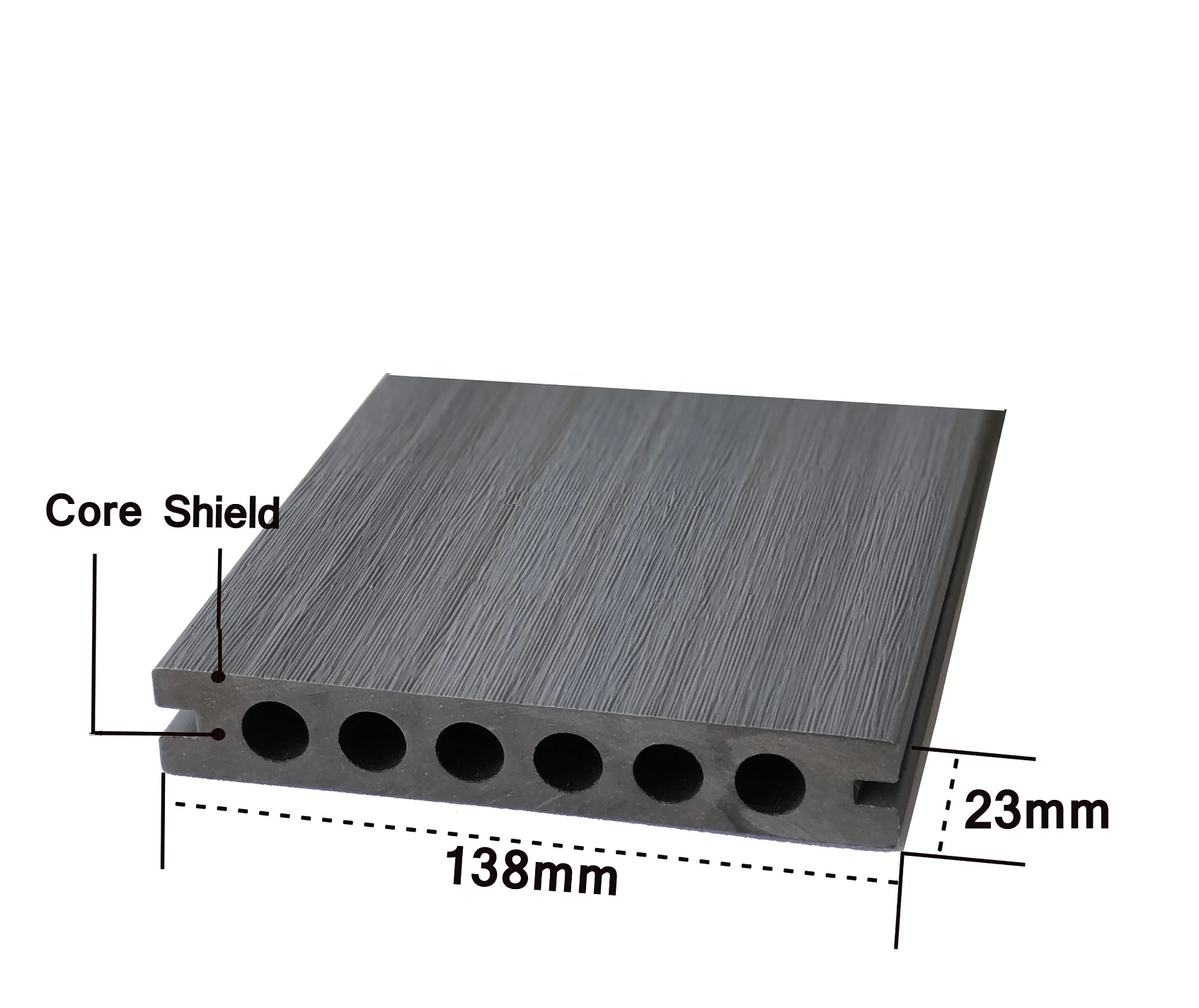 
Outdoor teak WPC Co-extrusion decking floor 