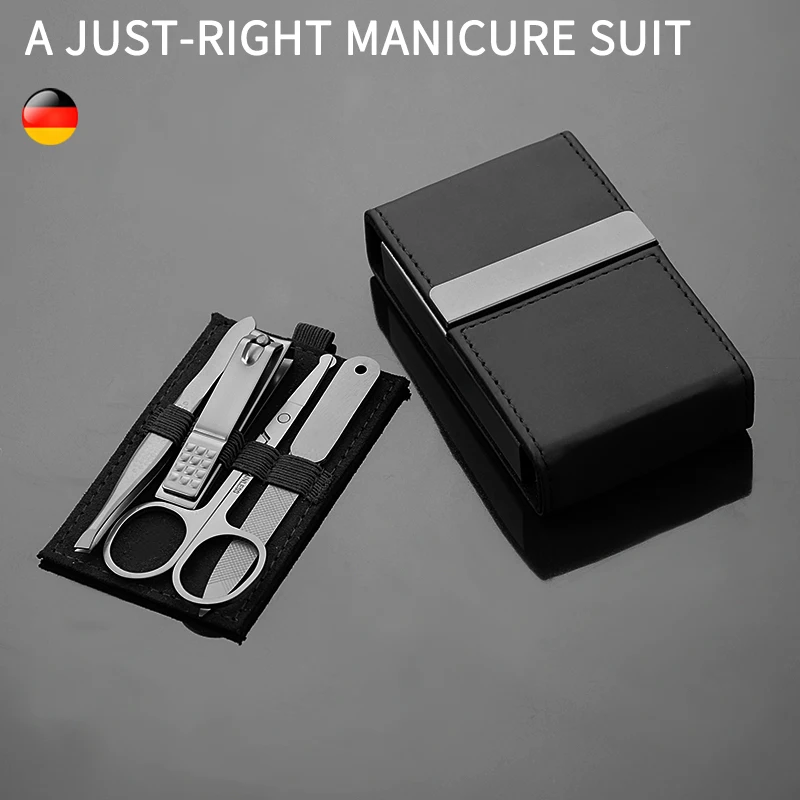 High Quality 4pcs Luxury Nail Clipper Tool Kit Male Manicure & Pedicure Set Portable Travel Nail Care Tools