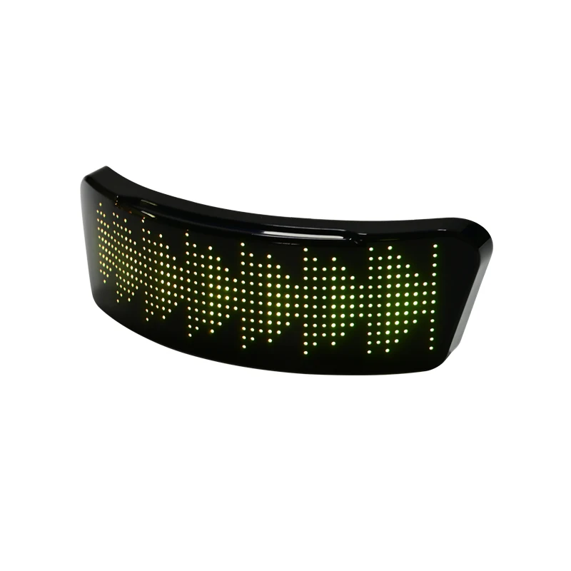 Cross border new motorcycle luminous helmet screen, bicycle motorcycle custom editing, Bluetooth riding LED full color screen