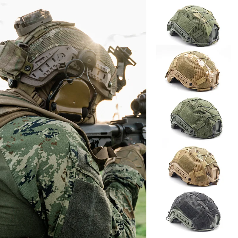 Tactical Molle Helmet Cloth MC camouflage CS Game Helmet Cover