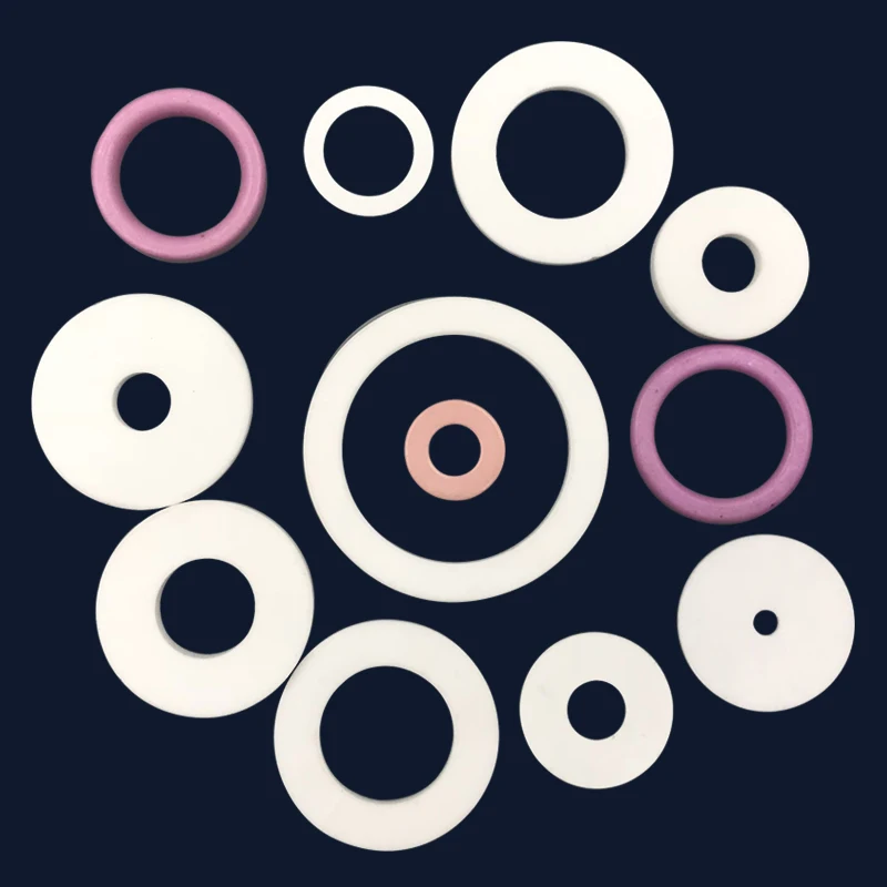 Hot Selling Round  High Voltage Resistance Piezo Zirconia Ceramic Loop Sheet Zirconia Ceramic Plate