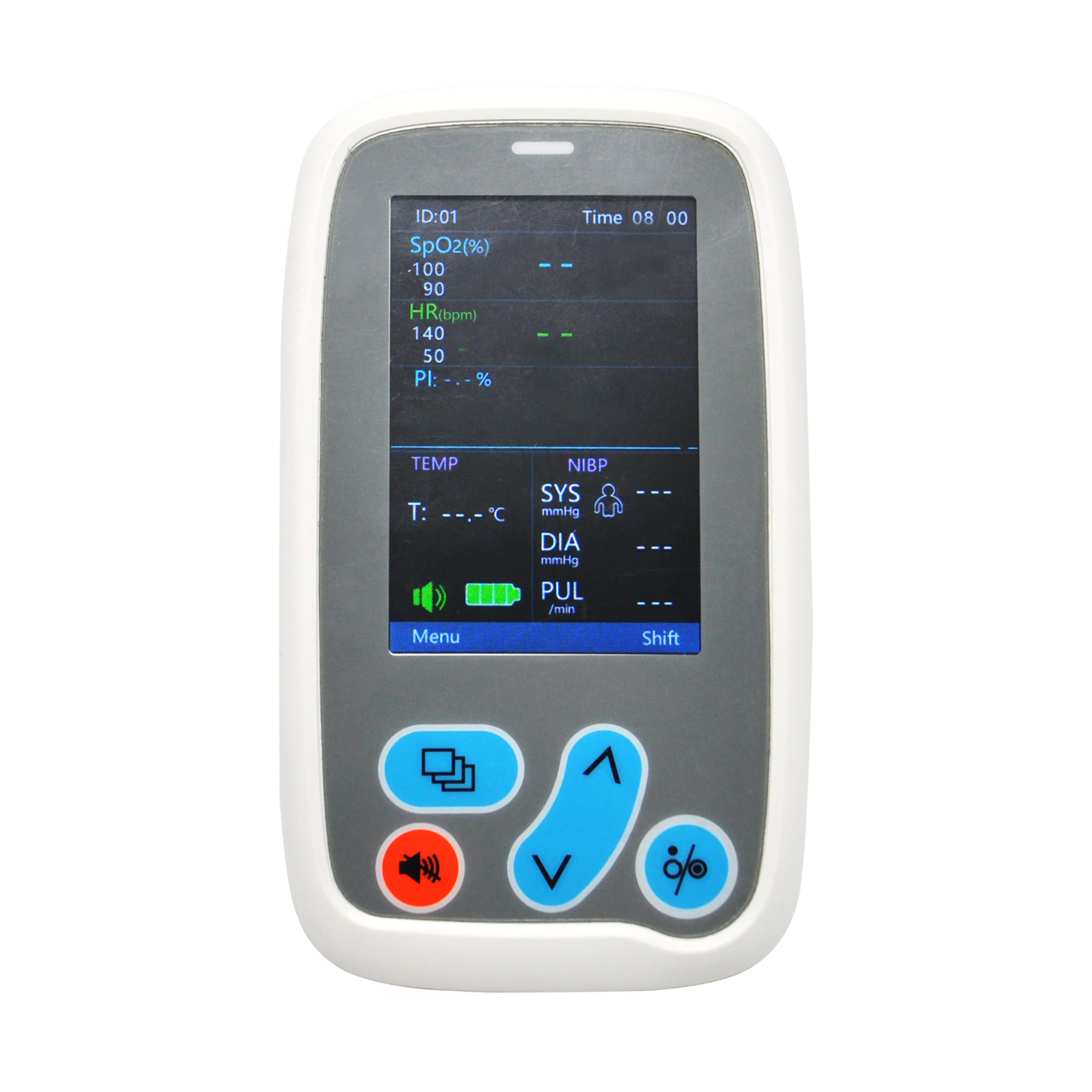 hot selling Handle pulse spo2 sensor with blood pressure monitor and  temperature probe function