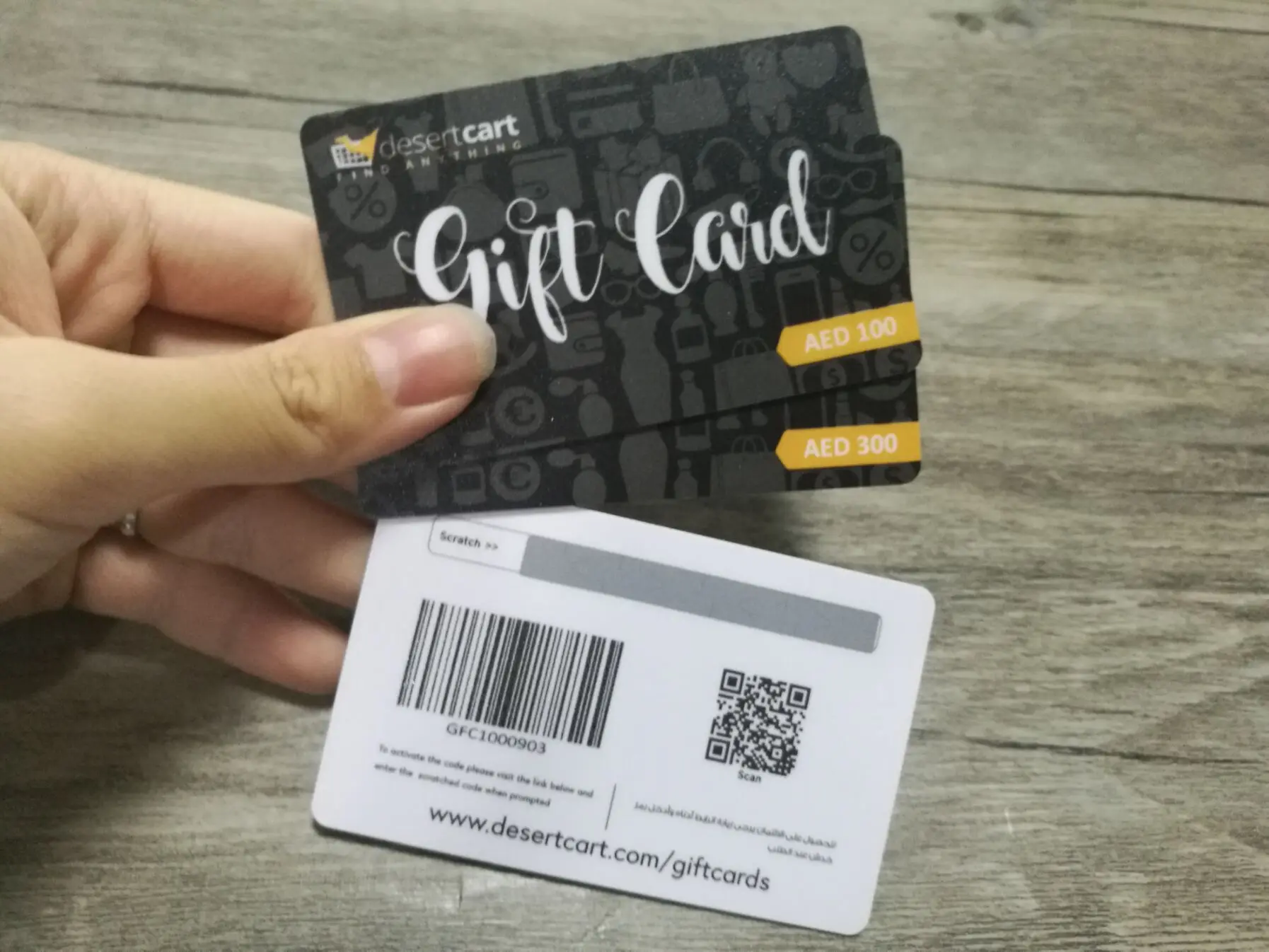 High Quality GIft card Full color printing Plastic  Scratch-off PVC Blank Card