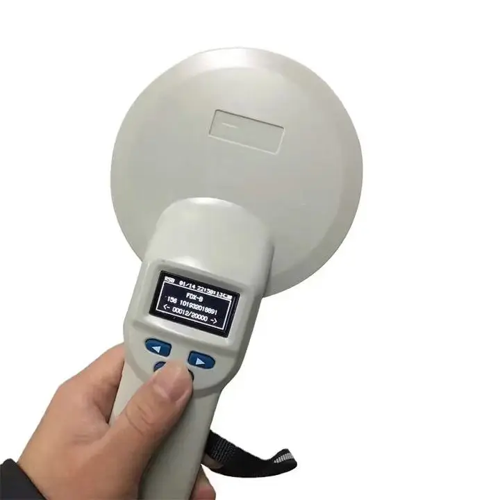Digitization Electronic Ear Tag Identifier Rechargeable Microchip RFID Ear Tag Reader Handheld Identification Scanner