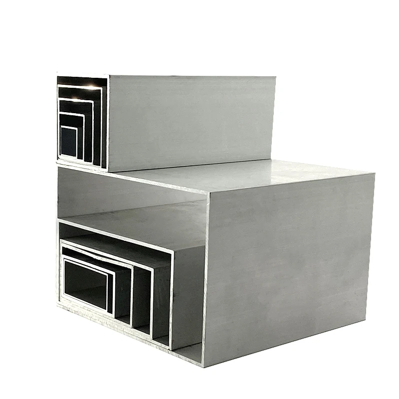 Alu 6061 6063 Custom Hollow Pipe Round Rectangle Metal Anodized Aluminium Tube Extruded Aluminum Square Tubing