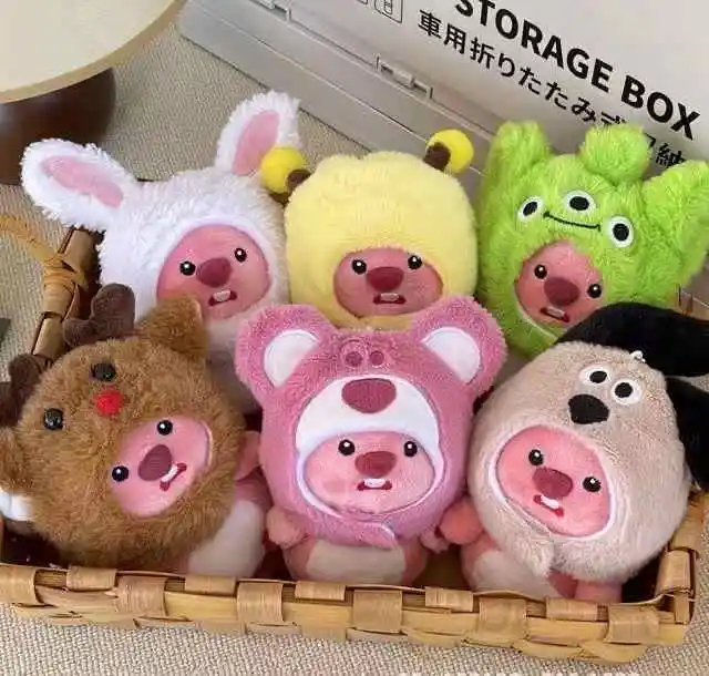 Yulia355 2025 Cartoon LOOPY cross-dress stuffed Animal toy Little Beaver keychain Toy Figure claw Machine toys Factory wholesale