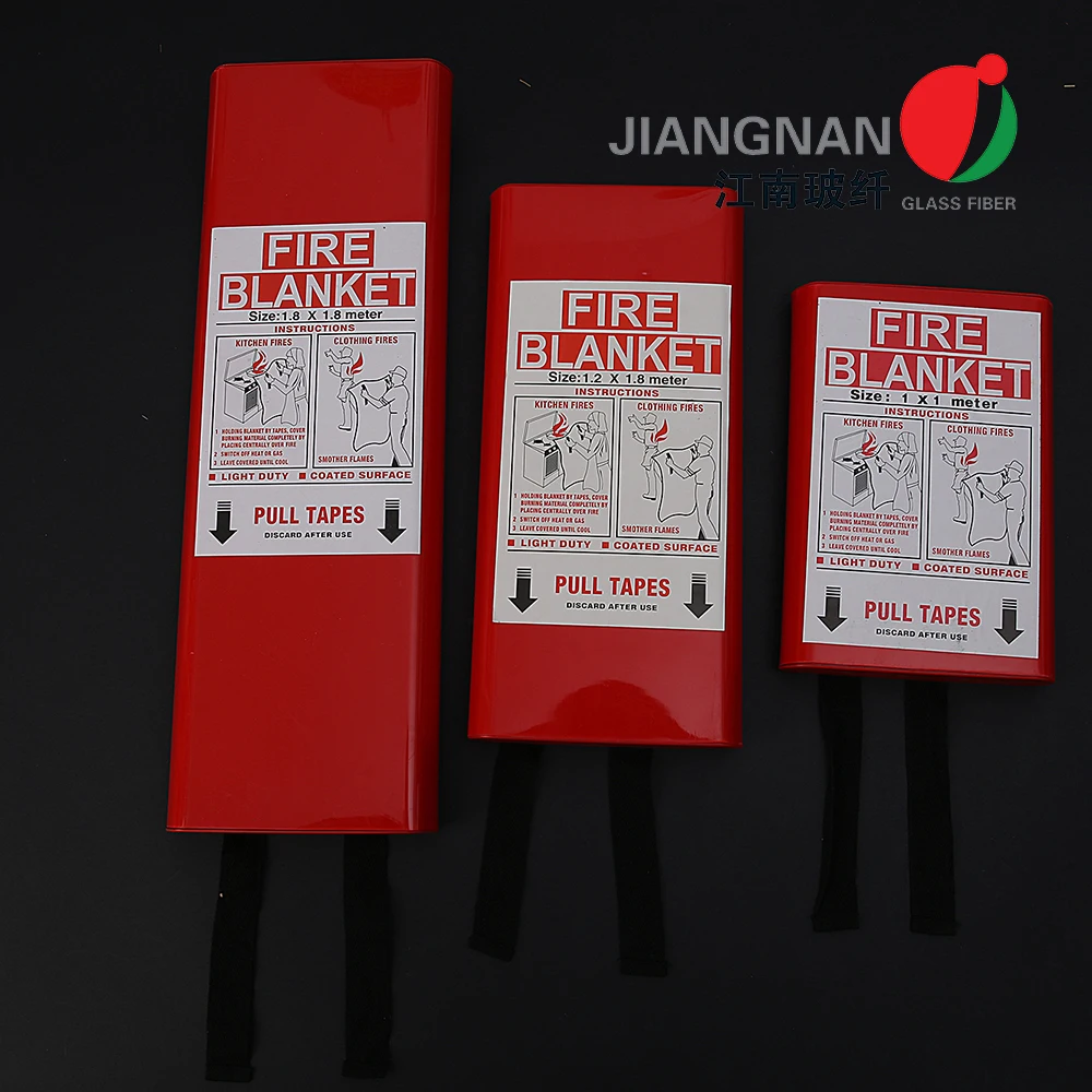 Emergency Heat Insulation Fire Fighting Blanket 1.2mx1.2m Fiberglass Fire Blanket