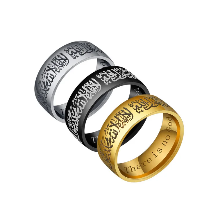 New custom named saudi arabia jewelry gold ring for men