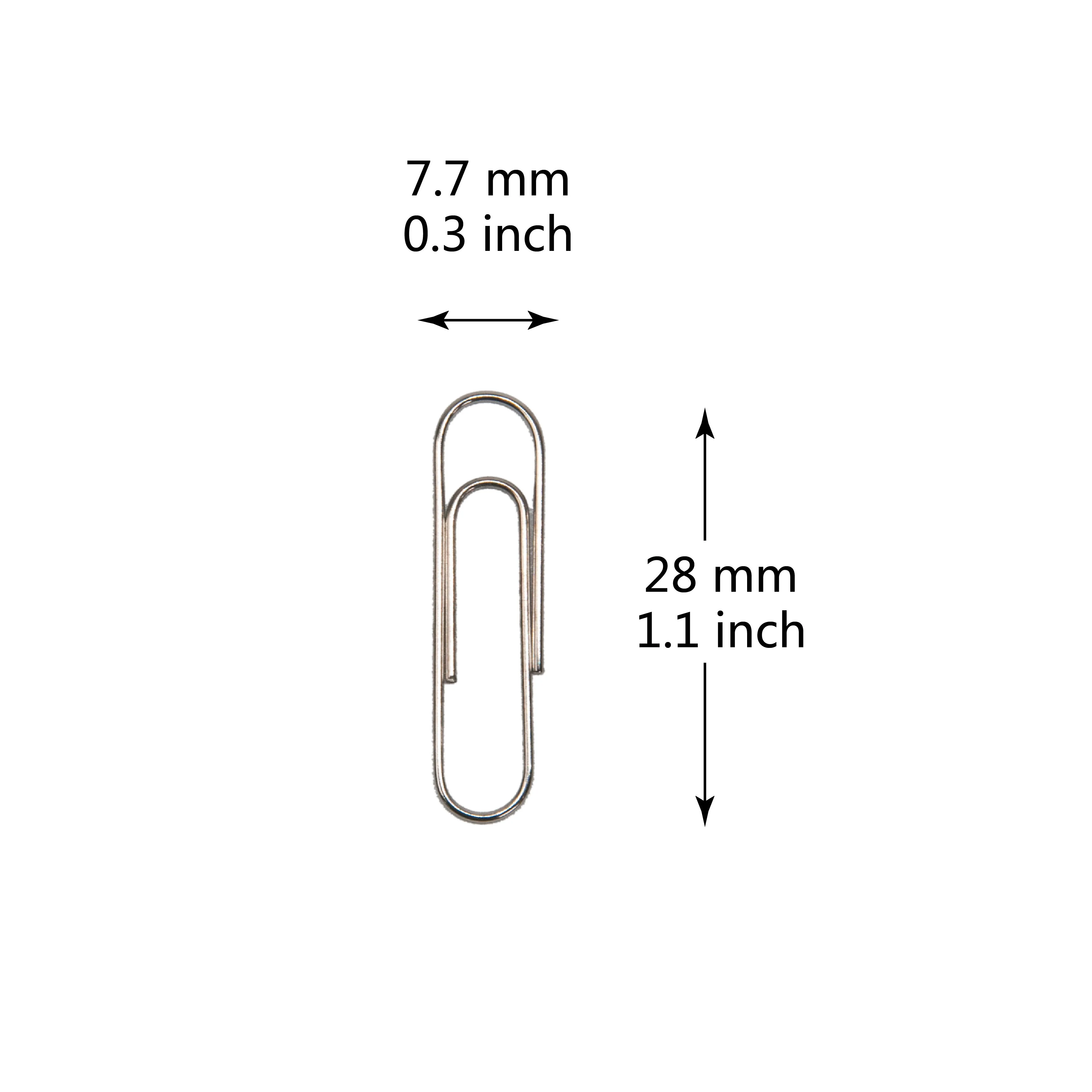 Promotion Price 28mm 100pc Flat round Silver Metal Paperclips Office Supplies Essential Paper Clips