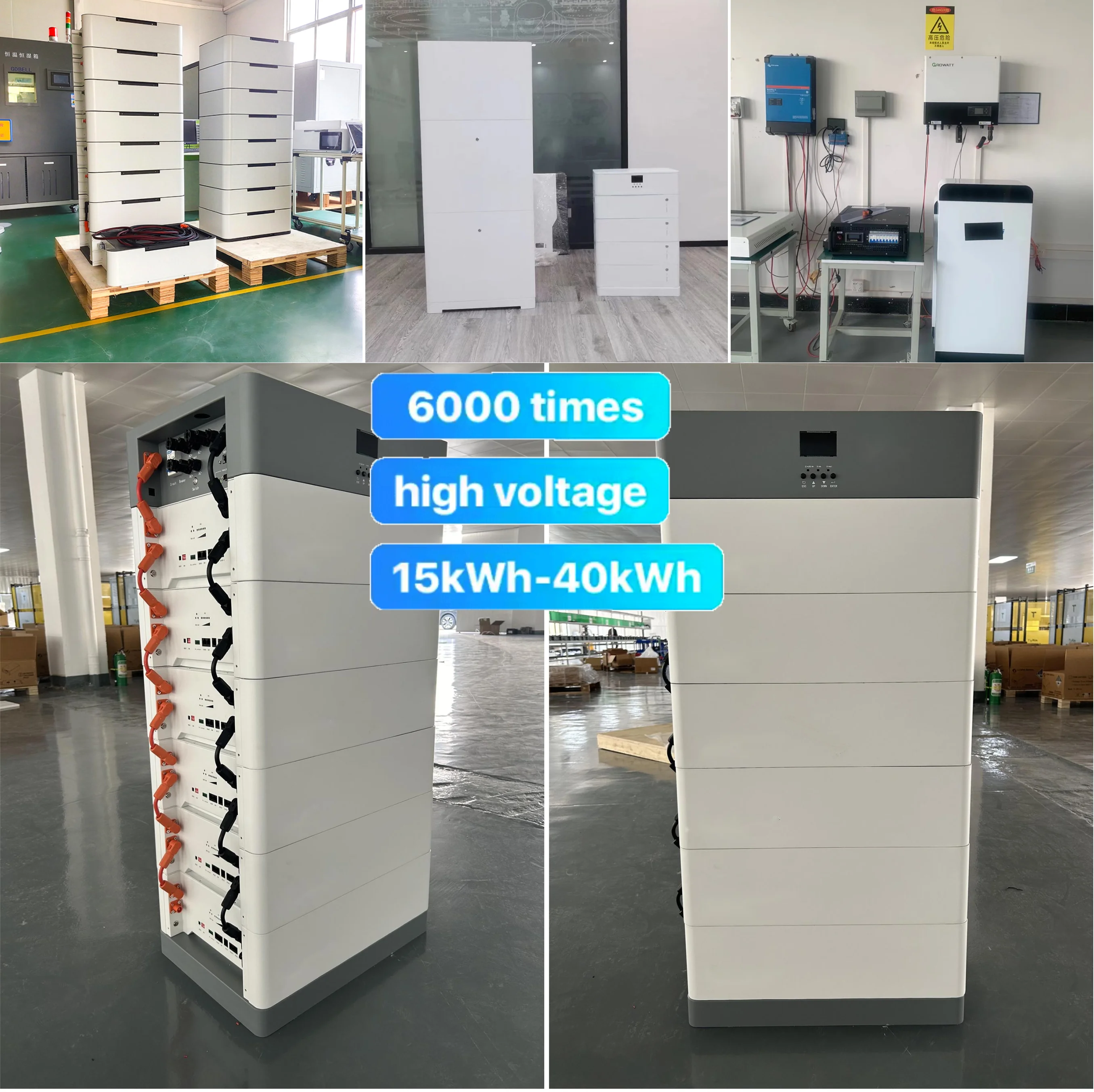10KW 20KWH All In One Stack With Batteries and Energy Storage System Hybrid Solar Inverter With Mppt Charge Controller