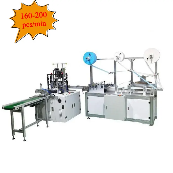 200 шт/мин полностью автоматическая машина для взрослых и детей медицинский 1 + 1 3ply по производству мадицинских масок хирургическая маска делая машину 3 слоя маска машина