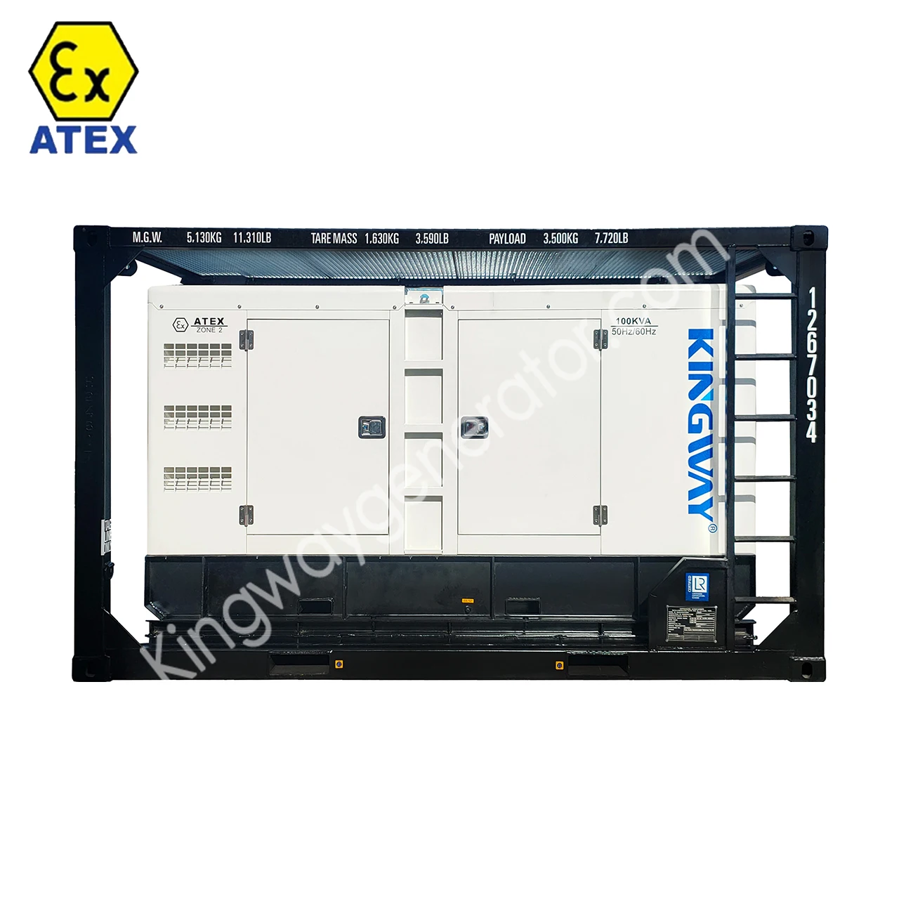 Зона 1 Atex зоны 2 взрывозащищенный 1250KVA Rig безопасный дизель-генератор с DNV2.7-1 подъемная рама для нефтяных и газовых