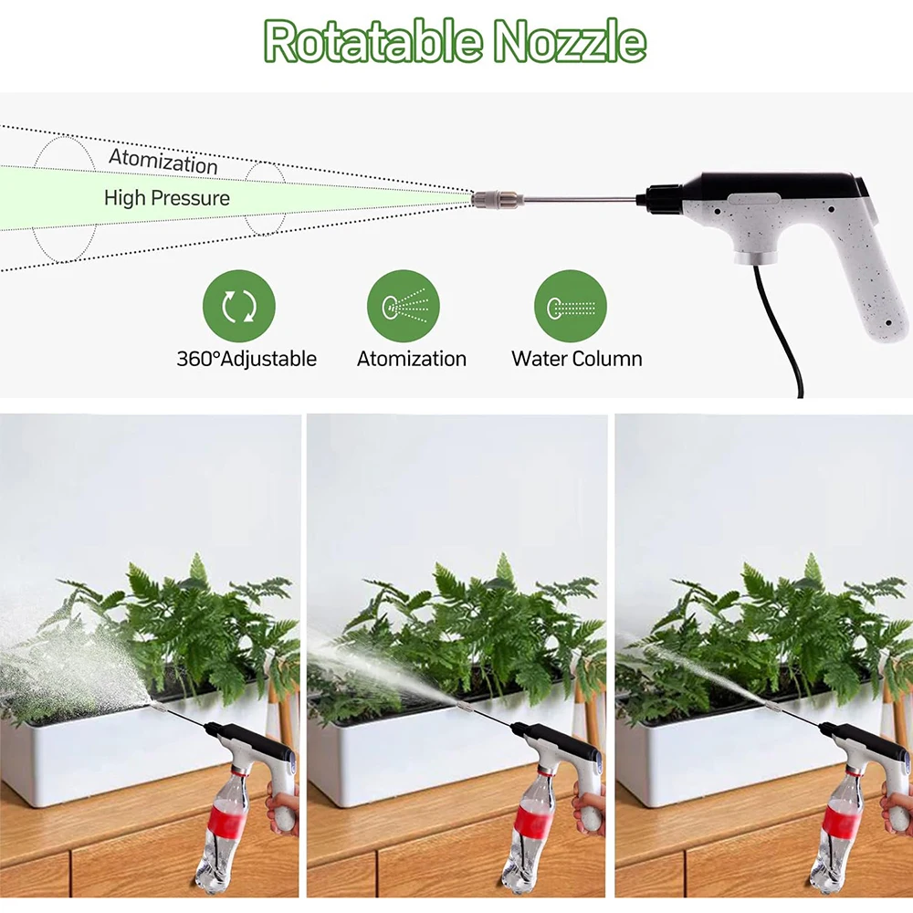 Electric Garden Spray Automatic Plant Mister USB Rechargeable Portable Garden Sprayer for Watering Fertilizing Cleaning