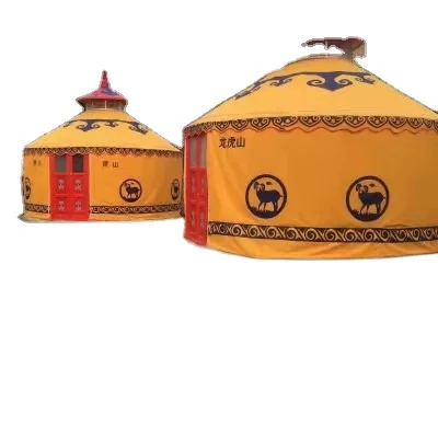 Factory Hot Selling Steel bamboo Mongolian Yurt in stocks