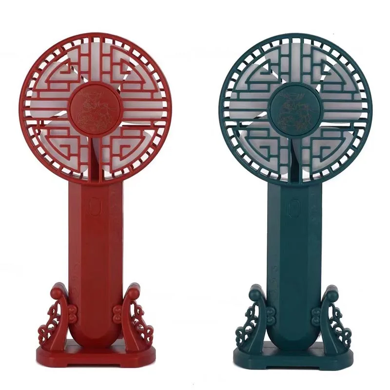 2021 New Creative Portable Handheld Mini Electric Chinese Style Fan with USB Charging & Quiet Design