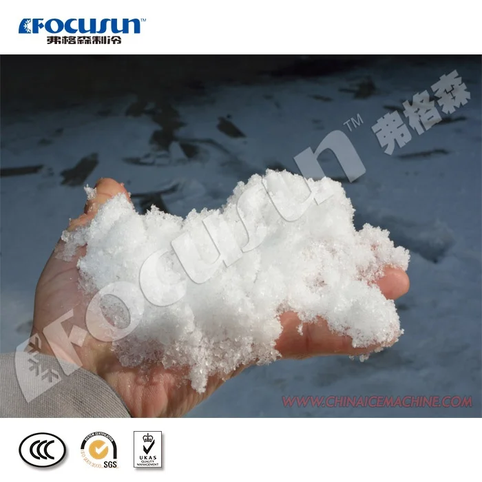 1500KG/24H Gran capacidad preparacion para la Navidad maquina de nieve artificial en parque tematico de nieve
