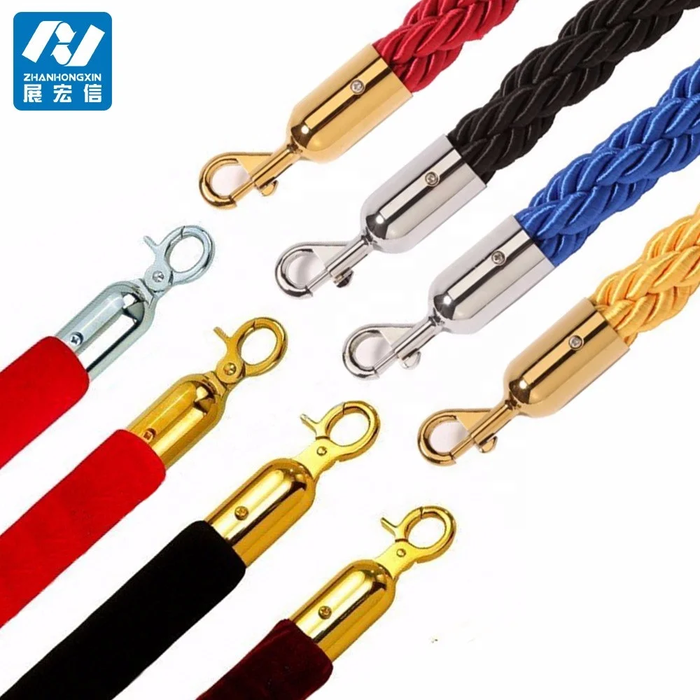 2024 Hottest Queue Stanchion Rope ,Braided&Twisted rope with Low price