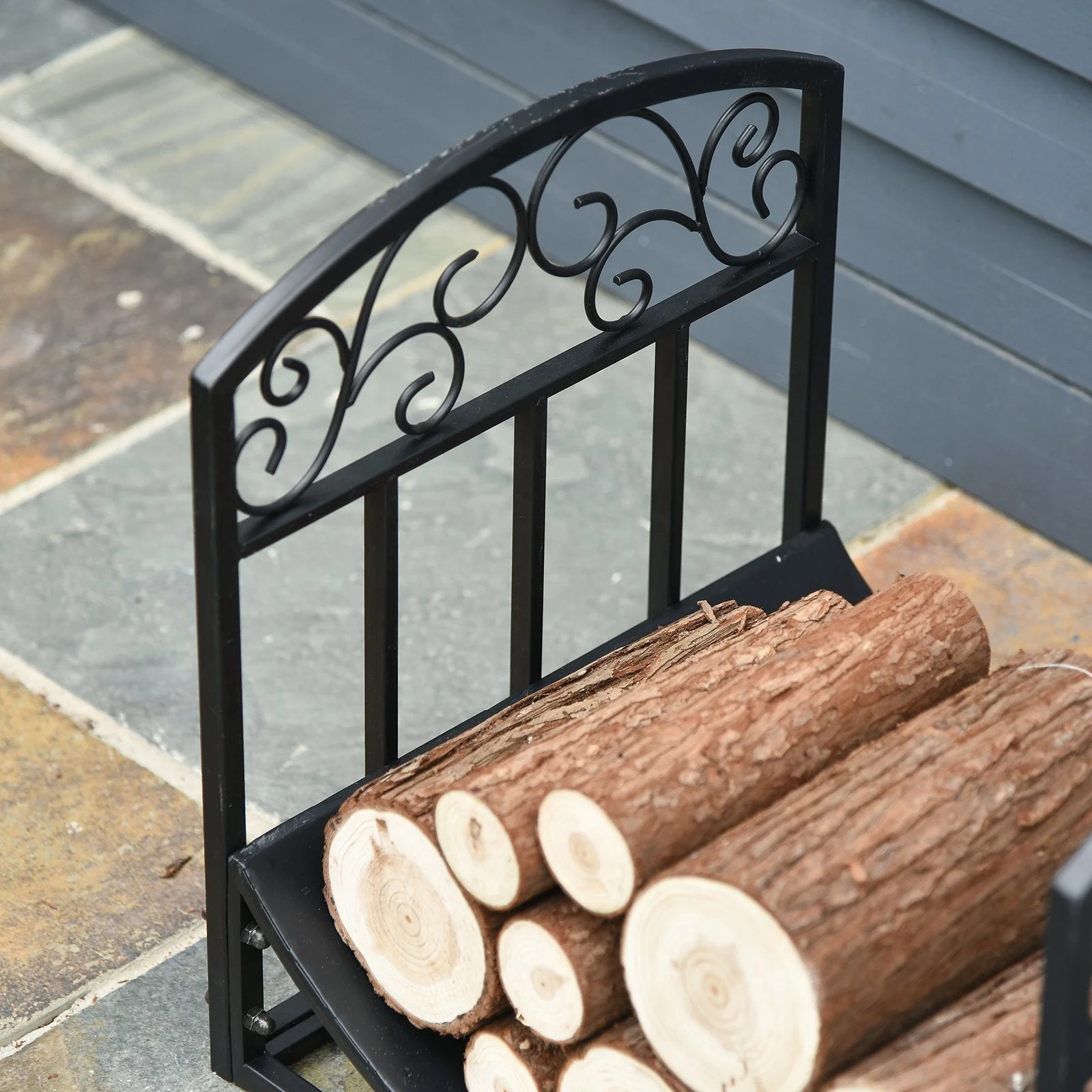 Iron Arched Log Rack firewood rack
