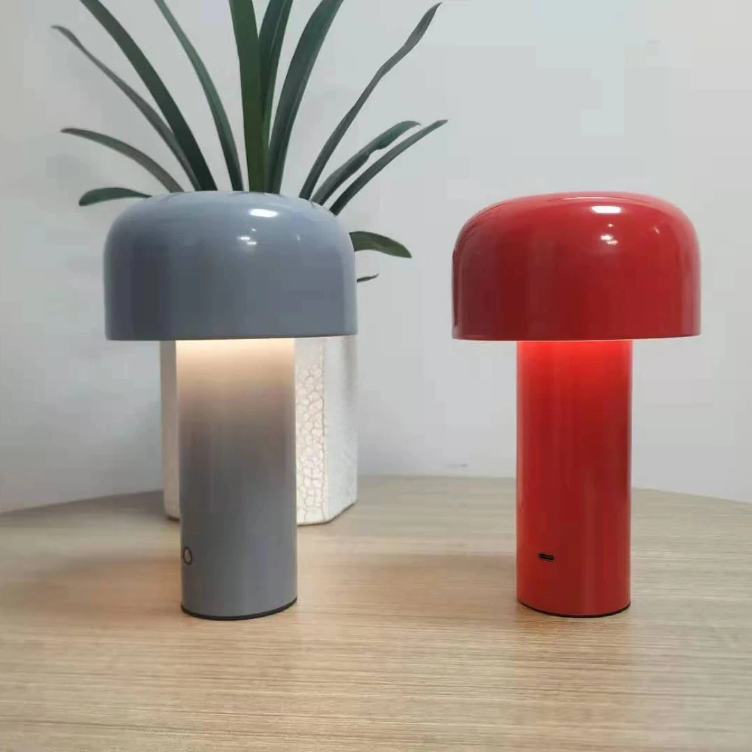 Creative Nordic Eye Protection Bedside Table Lamp Touch Control Small Mushroom Night Light